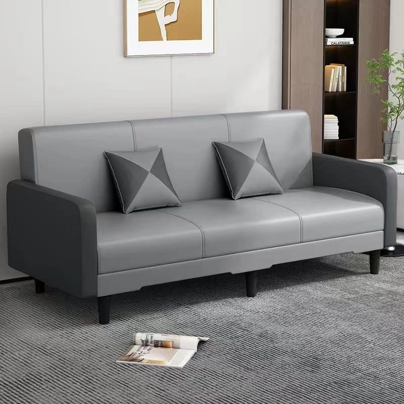 Drawing Room Gray/Light Brown/Off-White Standard Sofa with Armrest thumbnail 2