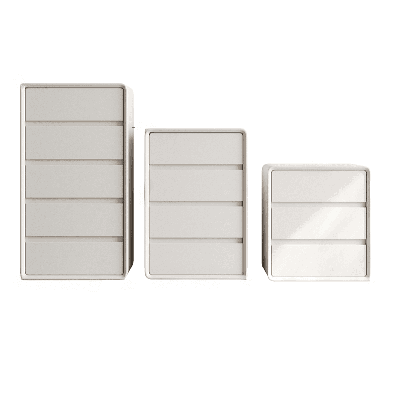 Ivory Contemporary Faux Leather Dresser with 3/4/5 Tiers thumbnail 8