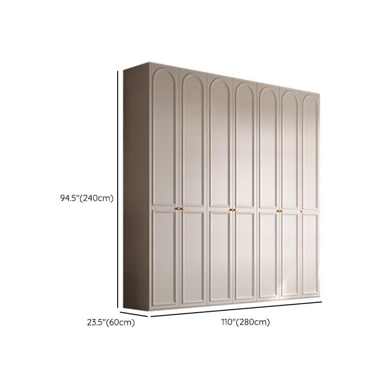 Chalk Modern Wooden Standalone Almirah with Soft Close Drawer, Soft Close Door, and Interior Shelves thumbnail 23