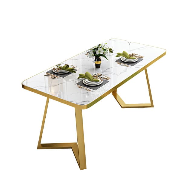 Glam White Wood Dining Set with Upholstered Chairs - 5 Piece Set thumbnail 12