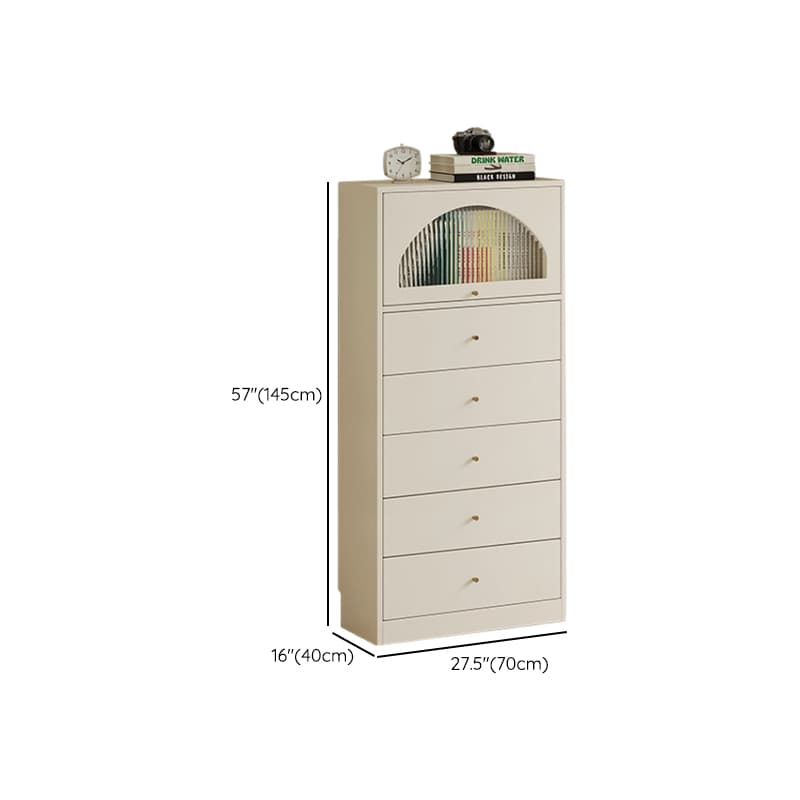 Chalk Casual Composite Wood Combo Dresser for Parlor with 6/3/5 Drawers and Hutch in Vertical Orientation thumbnail 20