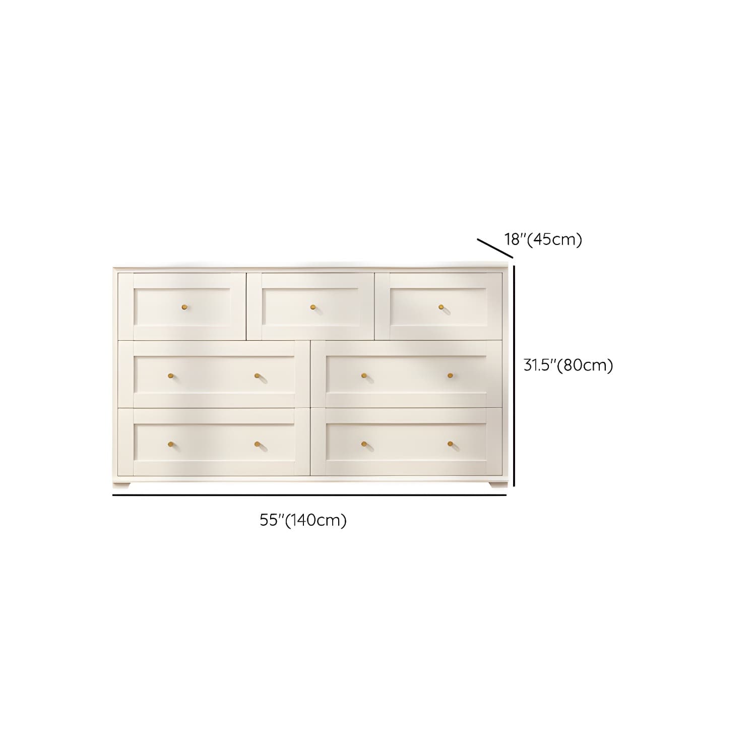 Modern Horizontal Double Dresser Birch Wood Storage Dresser for Bedroom - image 22