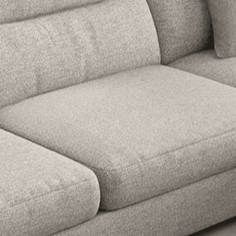 L-Shape Sofa Chaise with Pillow Back, Azure/Cream Upholstery, Square Arm, Slipcover, and 1 Chaise thumbnail 12
