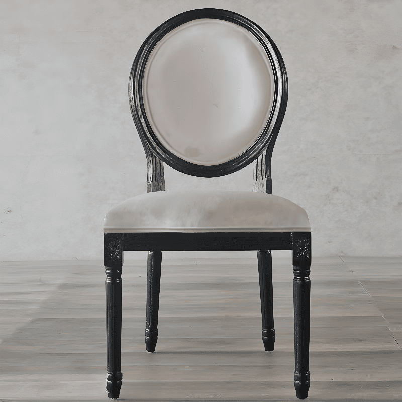 Victorian Style Side Chair with King Louis Back and Bordered Frame, Balanced Stability thumbnail 1