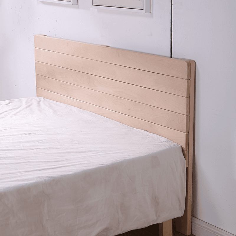 Scandinavian No Distressing Standard（36-55“） King(76"W x 80"L)/Queen(60"W x 80"L)/Full(54"W x 75"L) Beech Wood Panel/Slat Headboard, Solid Wood thumbnail 2