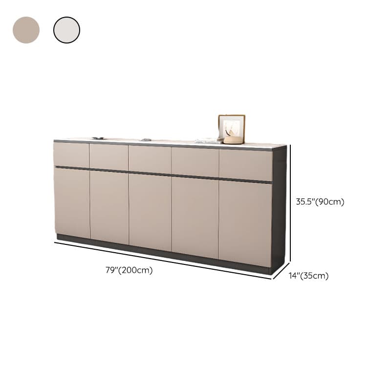 Four Internal Shelves/Two Internal Shelves & 4 Doors/5 Doors & 2 Drawers/5 Drawers Standard Sintered Stone Sideboard with Compartment thumbnail 15