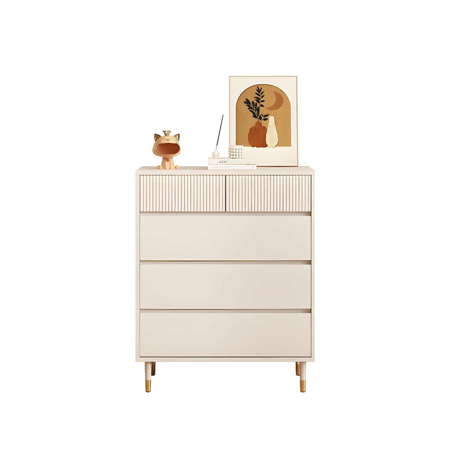 Stylish Wood Double Dresser with Soft Close Drawers - Organize Your Bedroom in Style - image 5