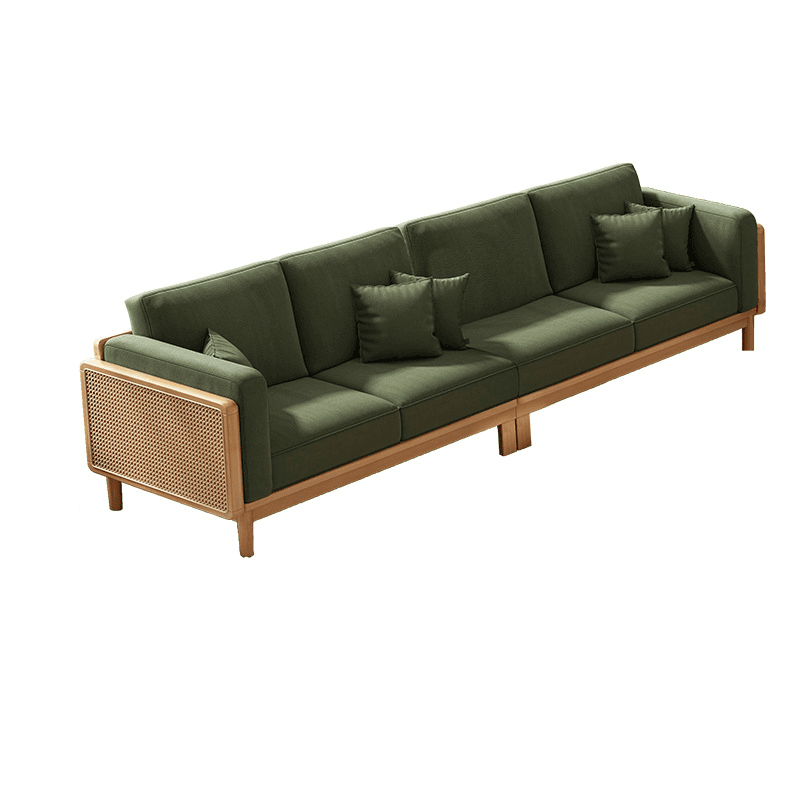 Victorian Style Jade Green Sofa Couch/Single Sofa for Sitting Room with 1 to 5 Pillows thumbnail 26