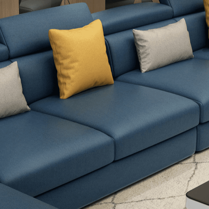 L-Shape Sofa Chaise with Left Hand Facing Orientation, Standard Foam Seat, Adjustable Headrest, and Concealed Support thumbnail 12