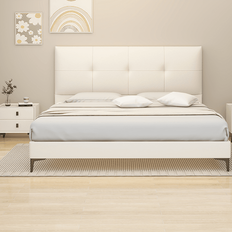 Simplistic Panel Headboard with No Distressing, Piled Tufted Design, Rectangular Shape for Queen/Full/Twin XL Bed, Featuring Sponge Upholstery and Standard Height thumbnail 9