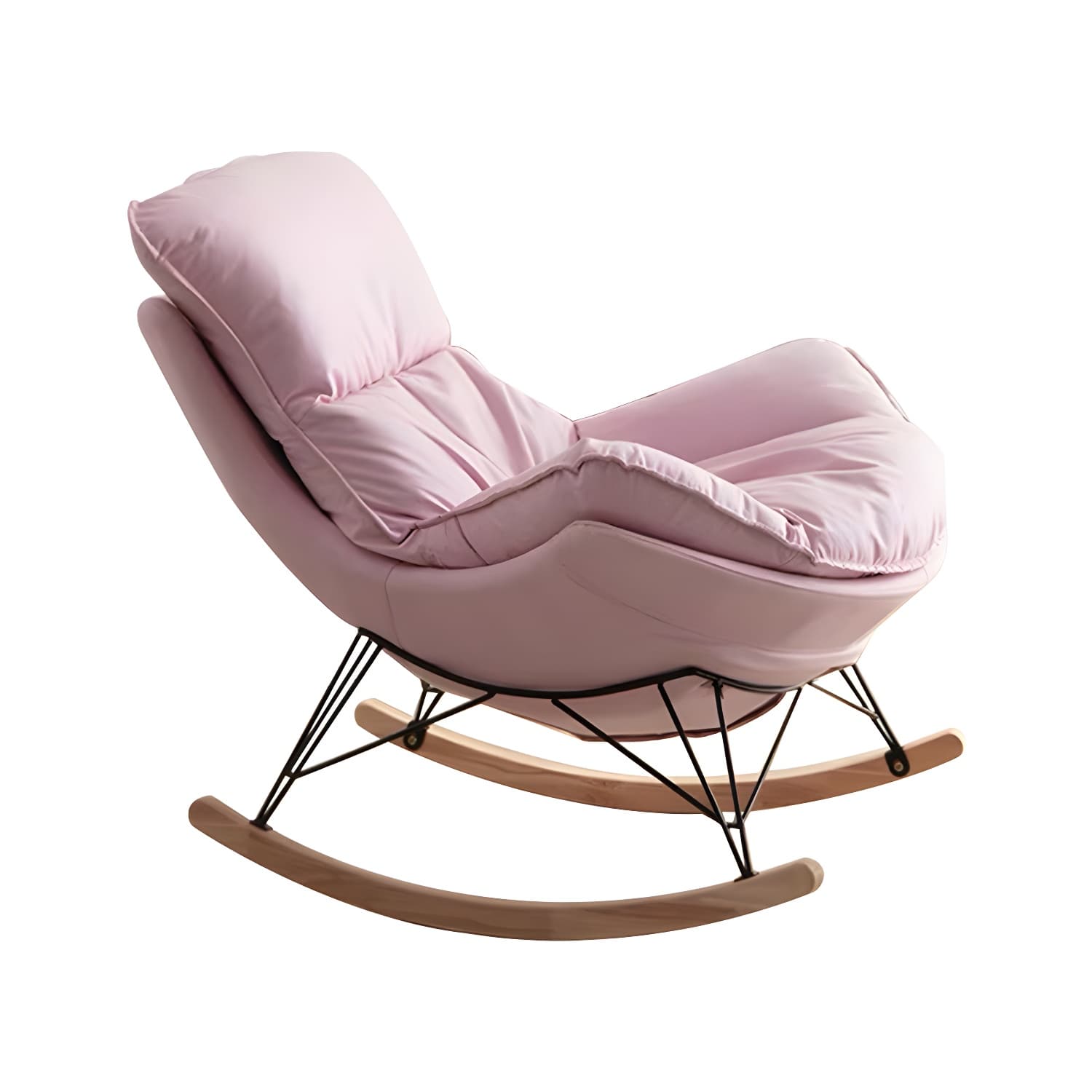 Contemporary Simple Style Rocking Chair Single Indoor Sofa Rocking Chair for Break thumbnail 11