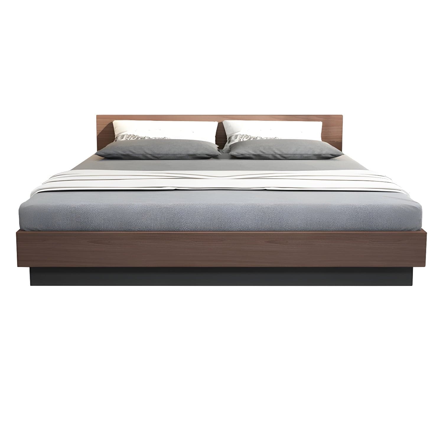 Lift Up Storage Platform Bed Contemporary Platform Bed Frame with Headboard thumbnail 2