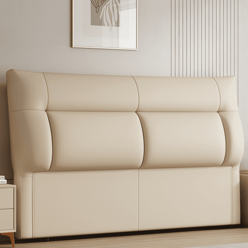 Trendy Panel Headboard in Natural Wood with No Distressing, Rectangle Shape for Queen/Full Bed, Featuring Sponge Upholstery and Standard Height thumbnail 9