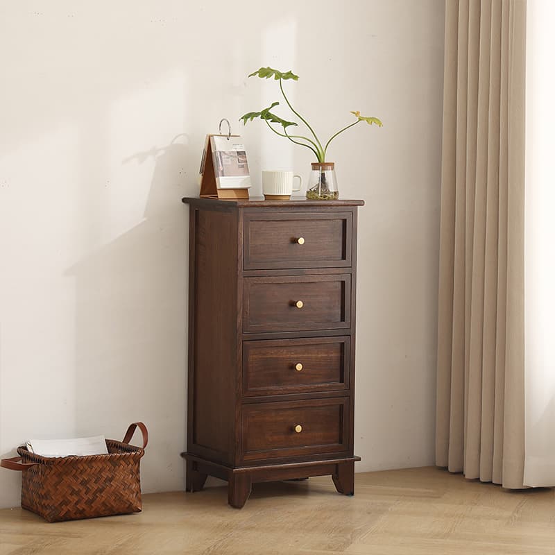 Trendy Cocoa/White/Lemon Color Lumber Rectangle Decorative Cabinet with 6 Drawers/5 Drawers/4 Drawers thumbnail 1