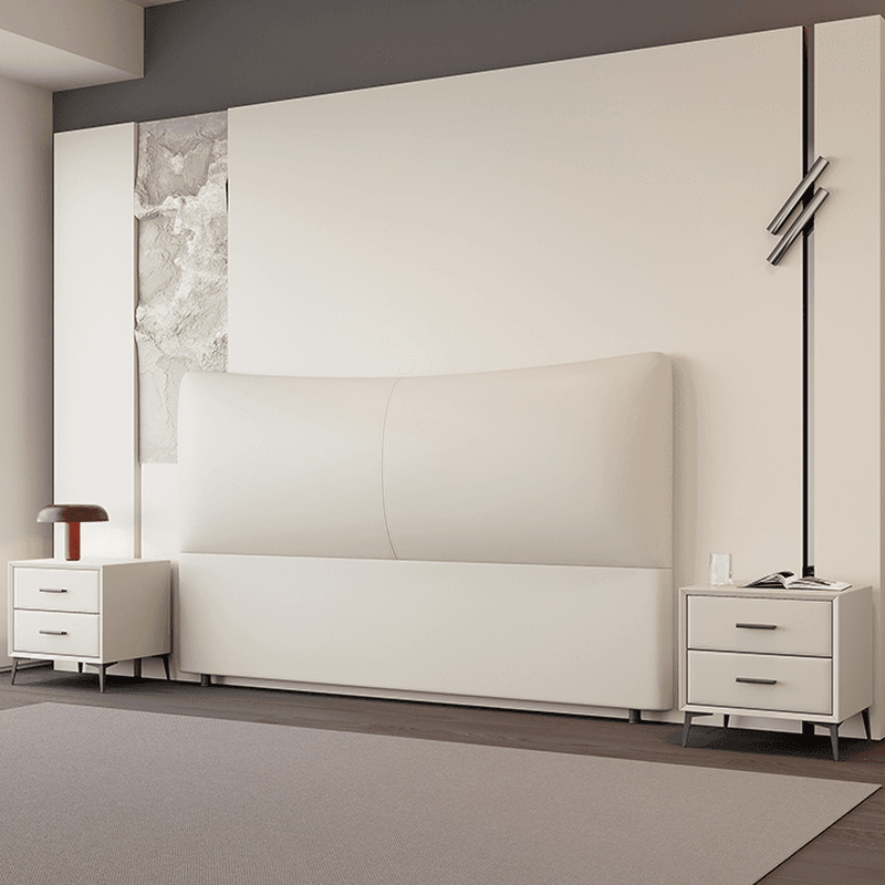 Modish Style Timber Panel Headboard with No Distressing, Rectangle Shape for Full/Twin XL/King Bed, Featuring Sponge Upholstery and Standard Height thumbnail 9