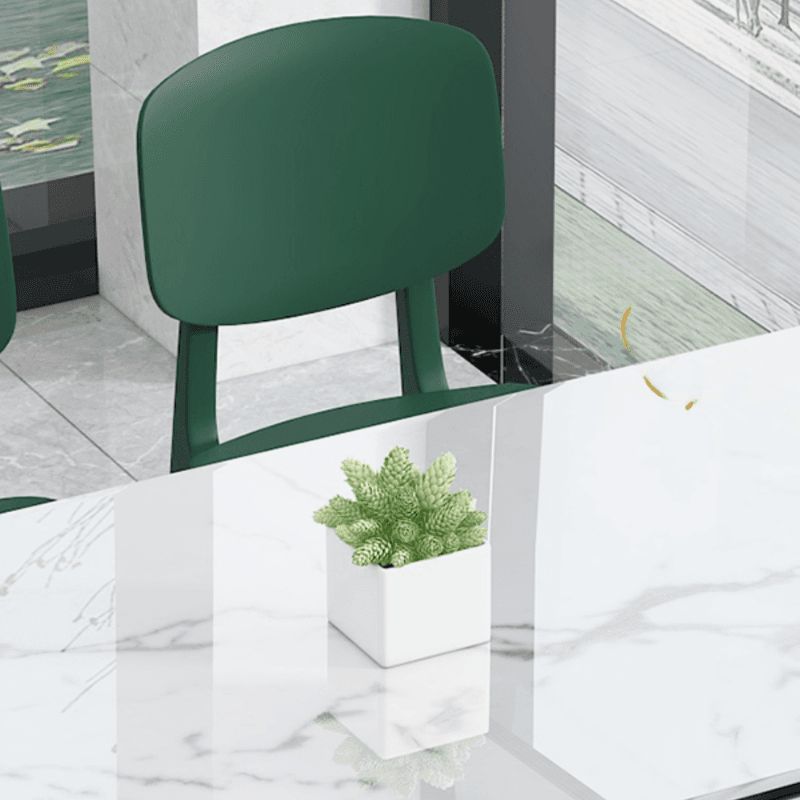 Minimalist/Luxurious Dining Table with Slate Stone Top, Fixed Table, Seats 4/2 thumbnail 10