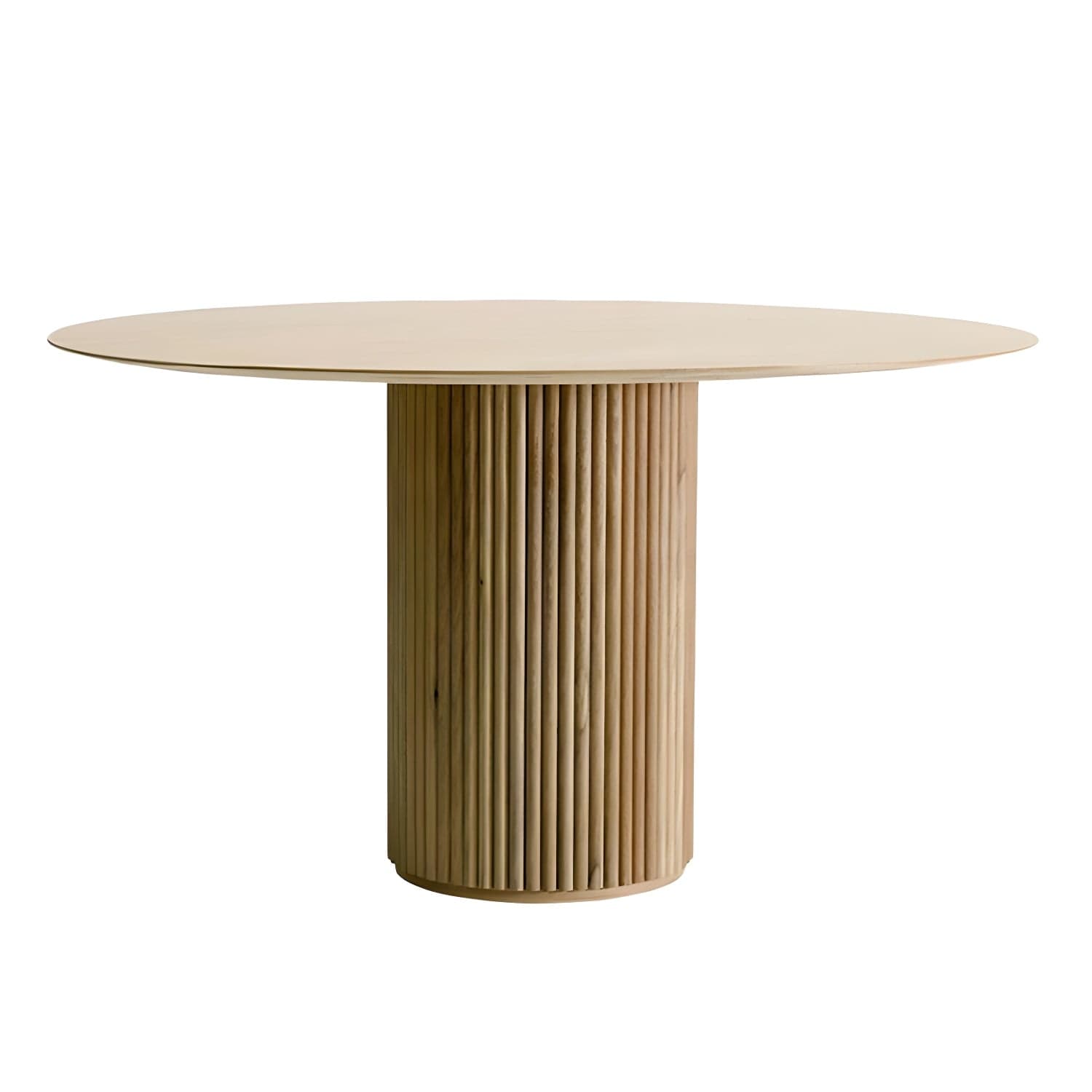 Modern Round Wood Dining Table Home Kitchen Dinner Pedestal Dining Table thumbnail 2