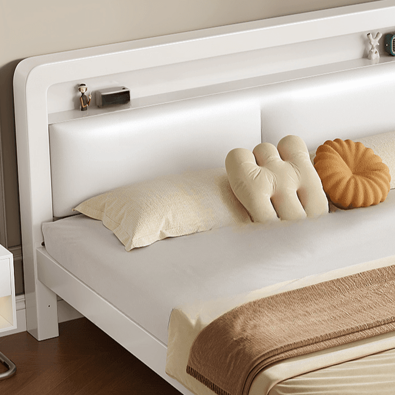 Minimalist Solid Color Iron Storage Included Bed with Leg for Living Room thumbnail 12