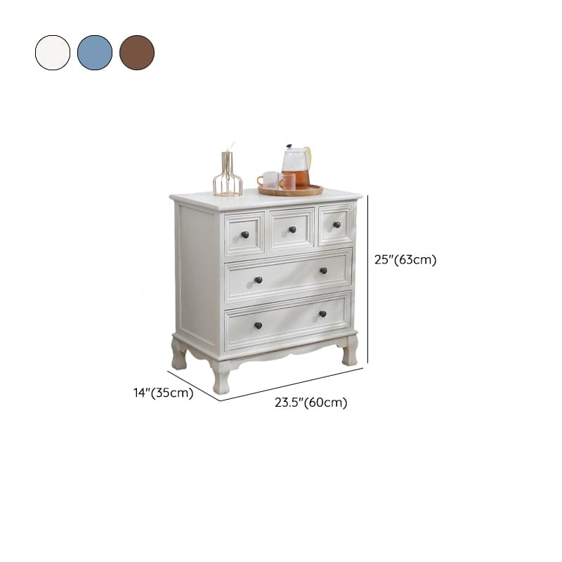 Wooden Bronze Solid Wood Dressers & Chests with Drawers Metal Handle, No Assembly - image 14