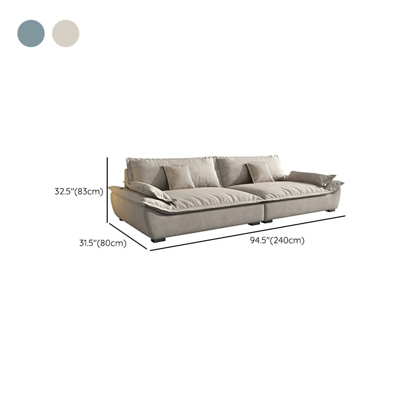Blue/Off-White/Black Sofa with Concealed Support Living Spaces, 31.5"W x 32.7"H thumbnail 15