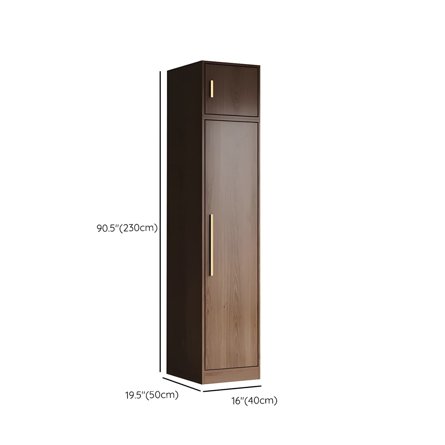 Wood Grain Design Armoires & Wardrobes with Soft Close Door and Storage Space thumbnail 24