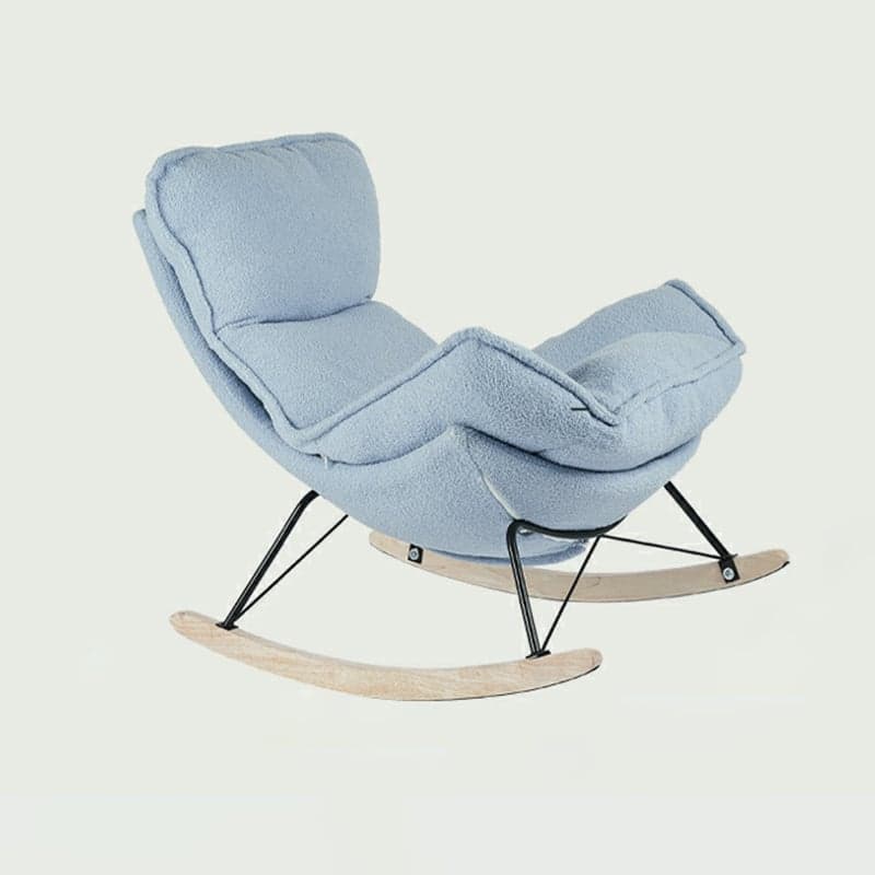 Comfortable Upholstered Rocking Chair with Solid Wood Frame for Modern Home Decor thumbnail 3