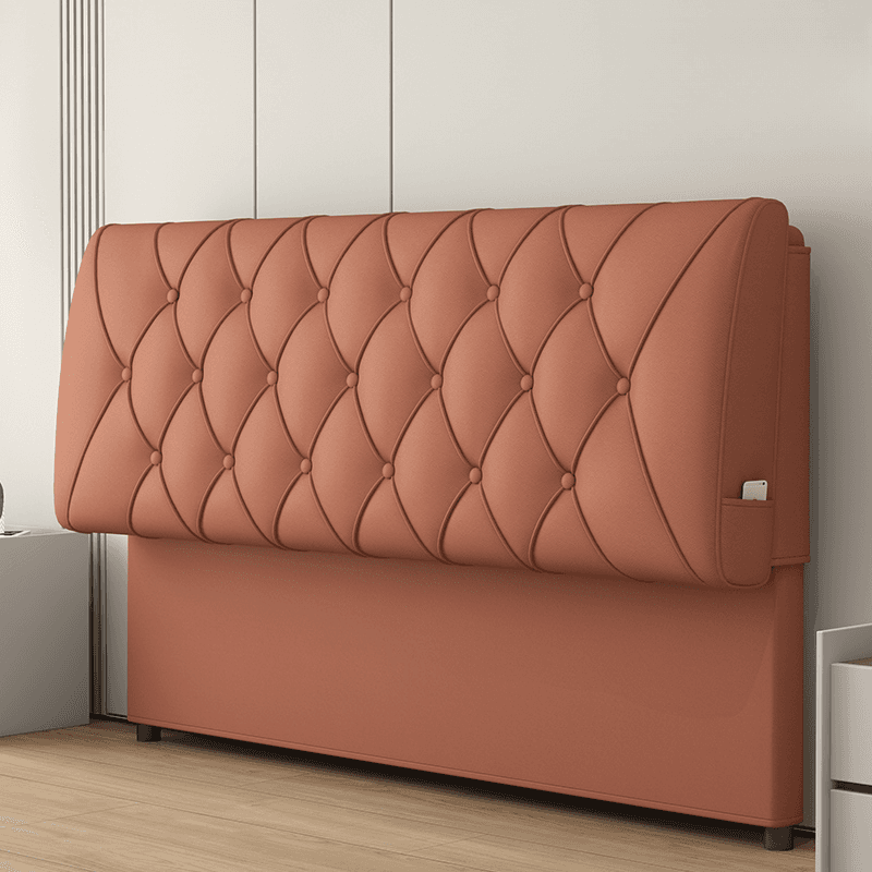King(76"W x 80"L)/Queen(60"W x 80"L)/Full(54"W x 75"L) Piled Rectangle Panel Headboard With Legs, Sponge Filling, Standard（36-55“） Height and Lumber Frame thumbnail 5