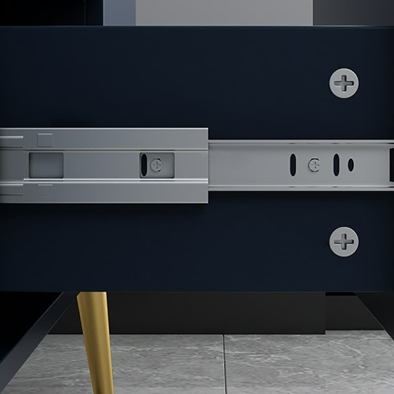 Floor Freestanding Buffet Table with Kitchen Appliance Storage for Living Room in a Glam Style thumbnail 13