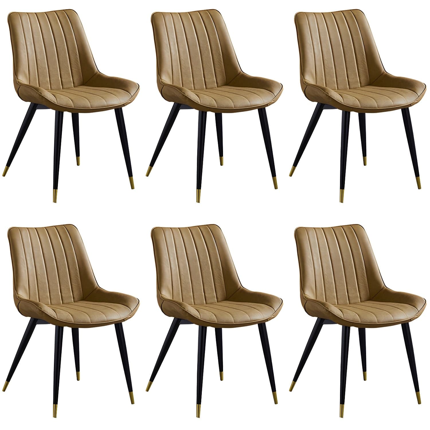 Scandinavian Leather Restaurant Side Chair Matte Finish Parsons Dining Chair thumbnail 12