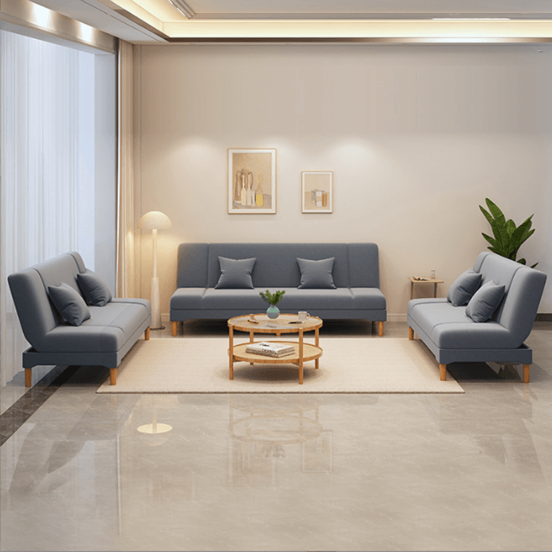 Modern Simple Style Dove Grey/Blue/Green Fold Away Convertible Sofa Living Spaces thumbnail 16