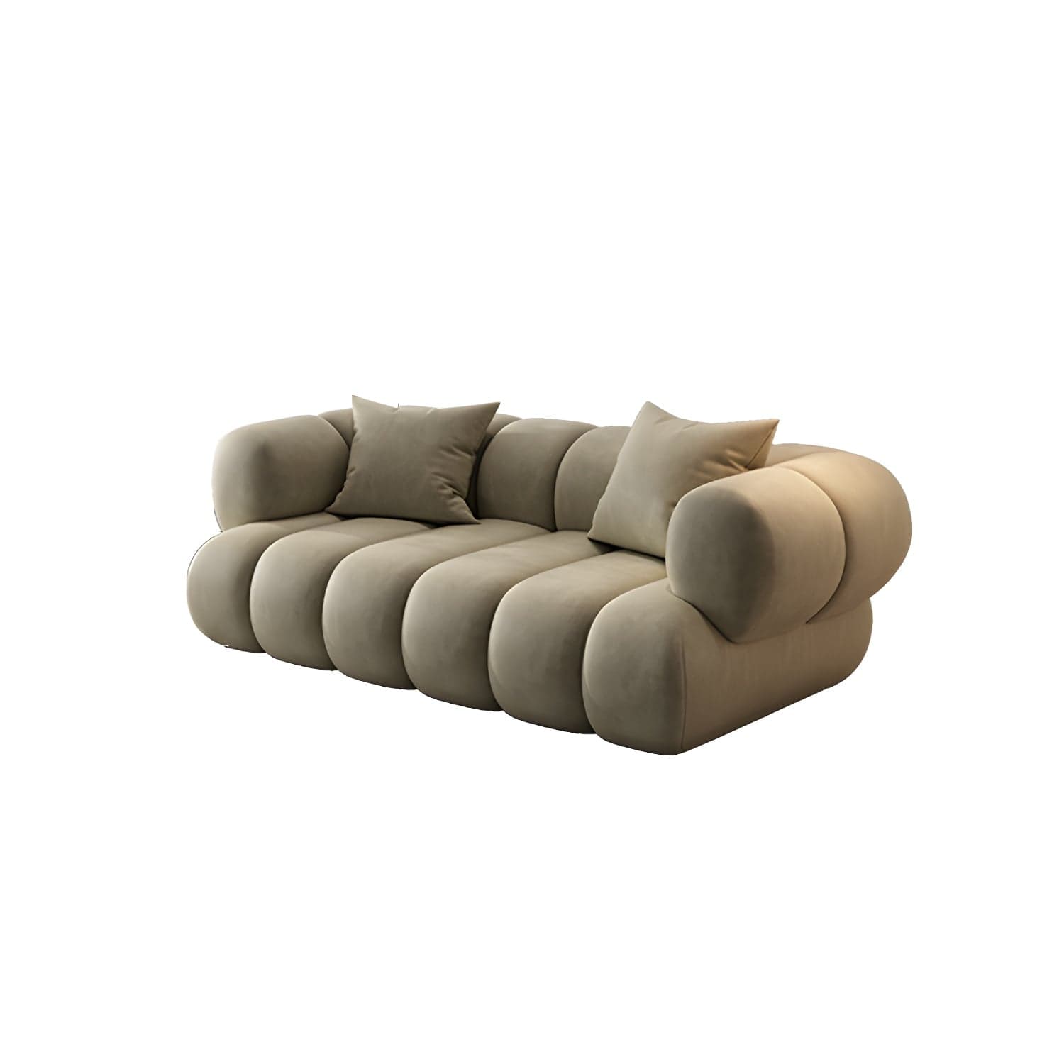Scandinavian Green Sofa with Tuxedo Arm and Sewn Pillow Back thumbnail 9