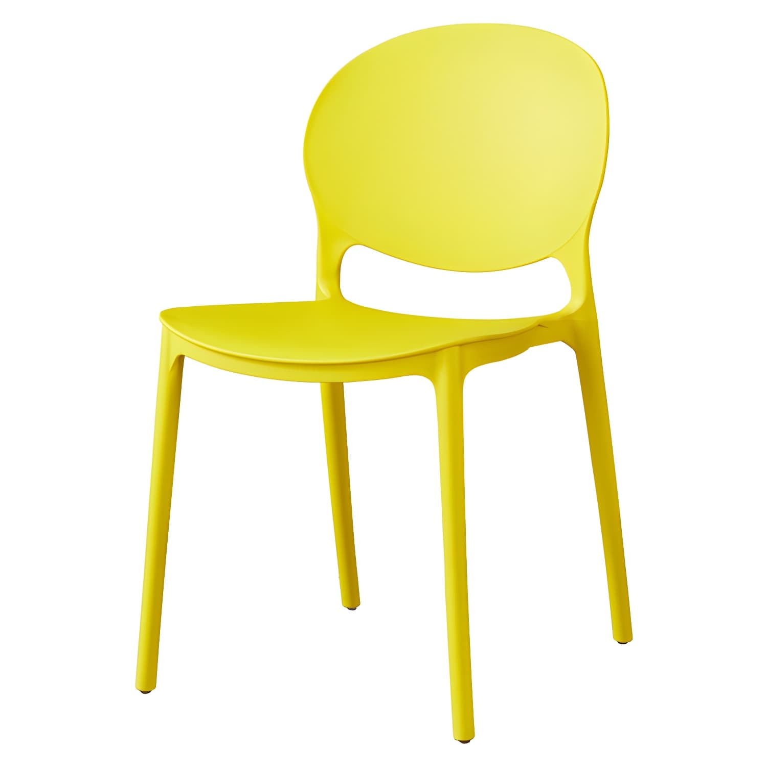 Plastic Open Back Dining Chair Indoor-Outdoor Stackable Side Chair thumbnail 13