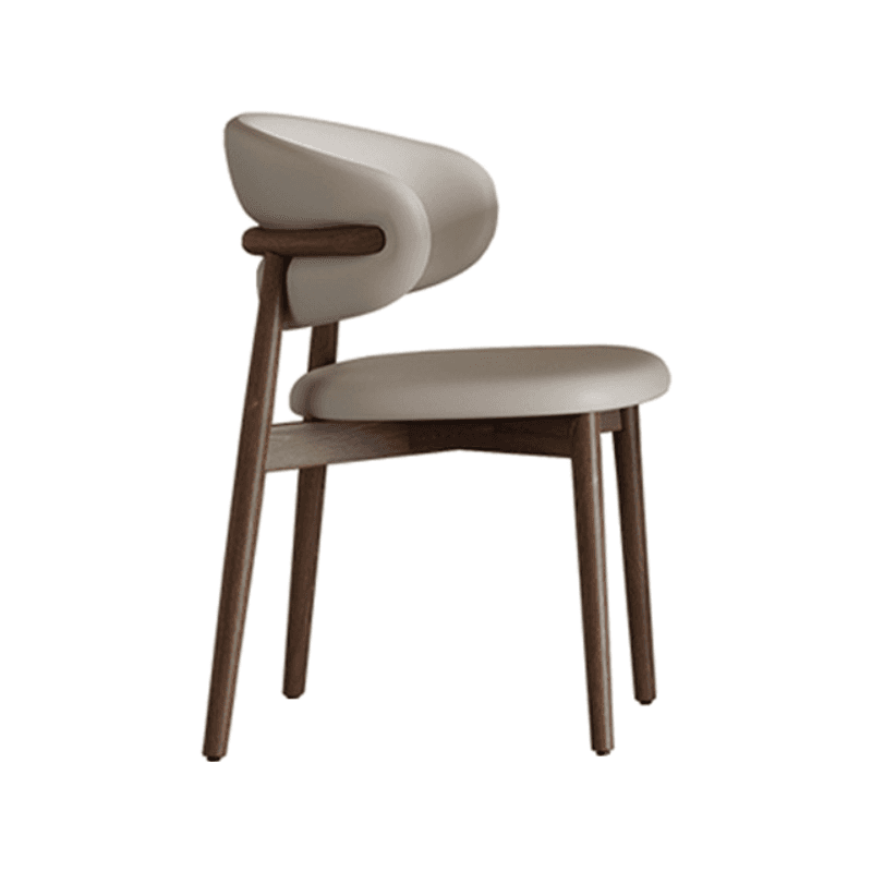 Modern Dining Table Set with Chalk Slate Tabletop, Four Legs and Upholstered Back Cushion Chair for Seats 6/for 4 thumbnail 6