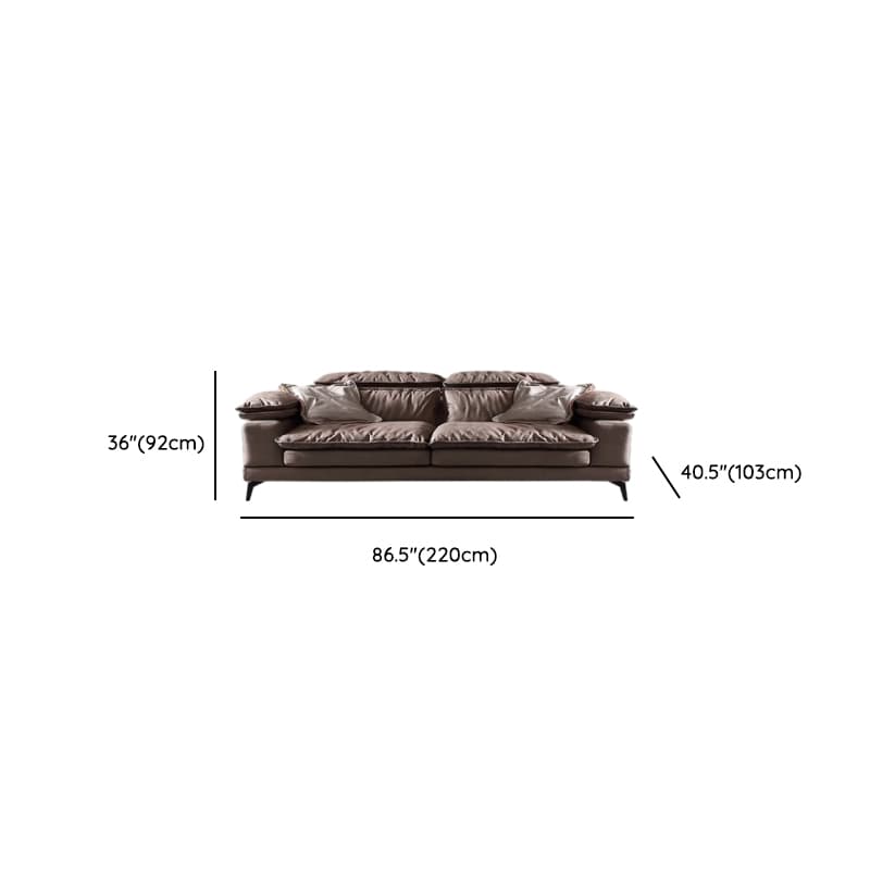 Cocoa Straight/L-Shape Horizontal/Left Hand Facing Sofa Couch/Sofa Recliner in a Contemporary Style thumbnail 12