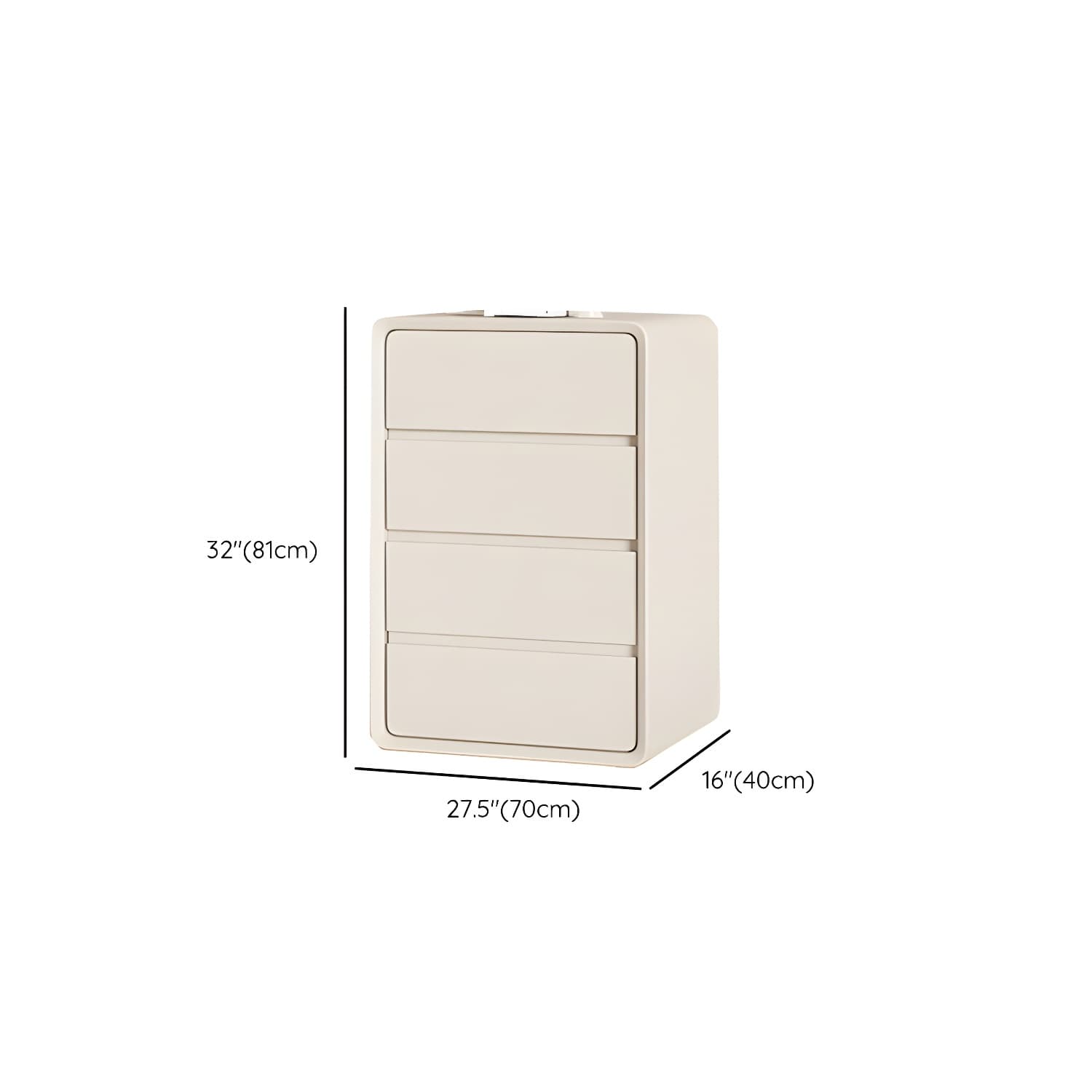 Narrow Modern White Wood Dresser with Soft Close Drawers for Living Room thumbnail 19