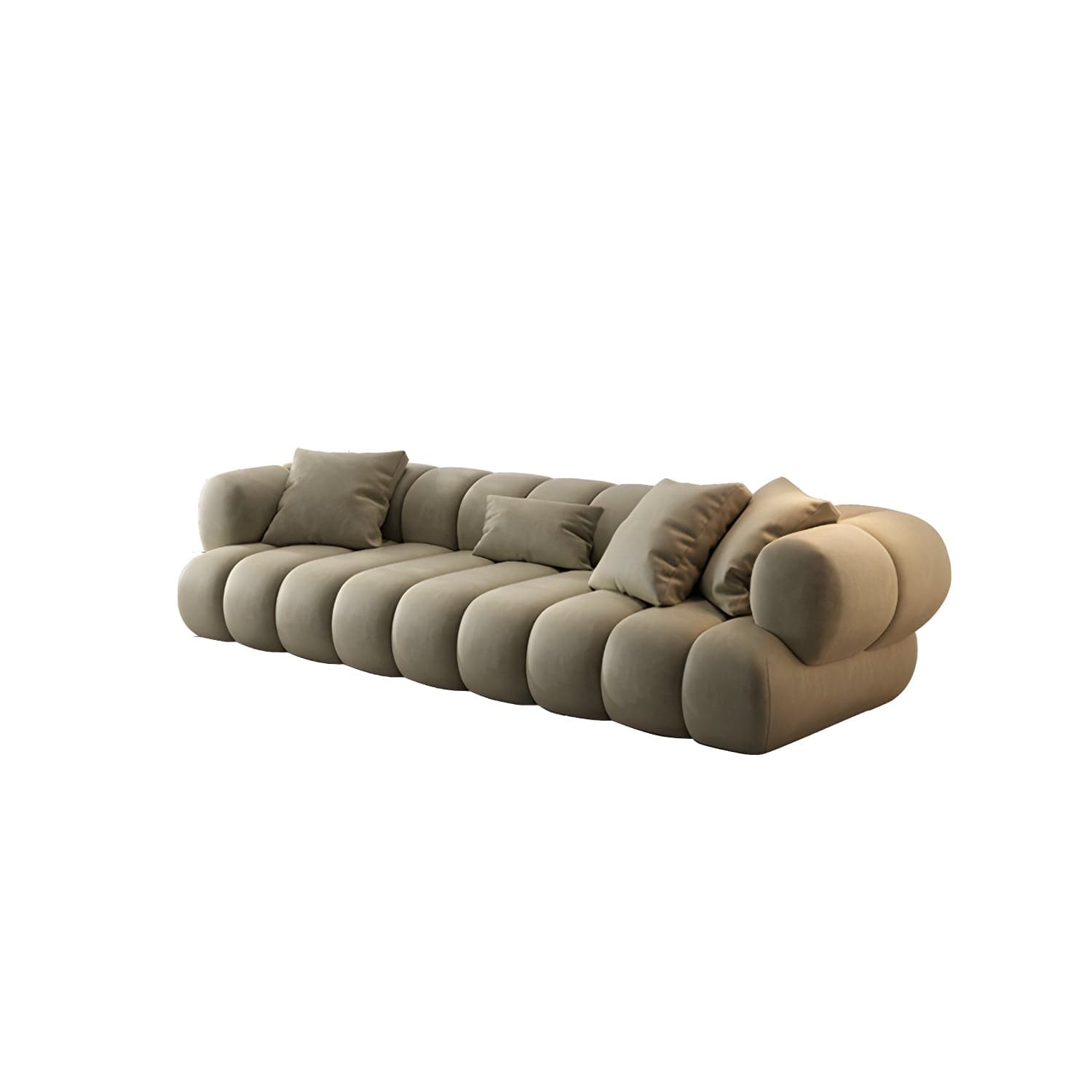 Scandinavian Green Sofa with Tuxedo Arm and Sewn Pillow Back thumbnail 15