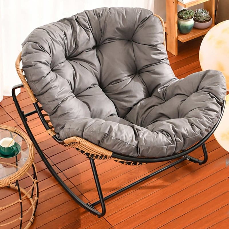 Ergonomic and Stationary Cotton Nursery Recliner with Back thumbnail 1