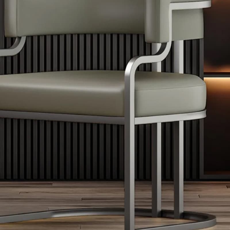 Glam/Casual Alloy Arm Chair with Cushioned Uncovered Back and Armrest thumbnail 16