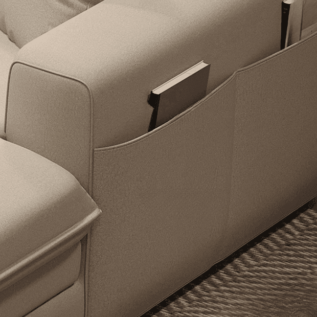 L-Shape/Straight Sofa Recliner/Sofa Couch with Concealed Support and Pine Wood Frame thumbnail 12