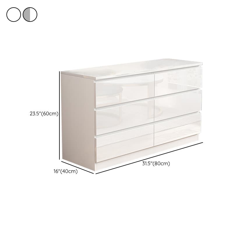 Contemporary Vertical/Horizontal Bleached Wood Semainier/Double Dresser/Bachelor Chest Pale Wood Finish 6 Drawers/5 Drawers/4 Drawers for Master Bedroom thumbnail 21
