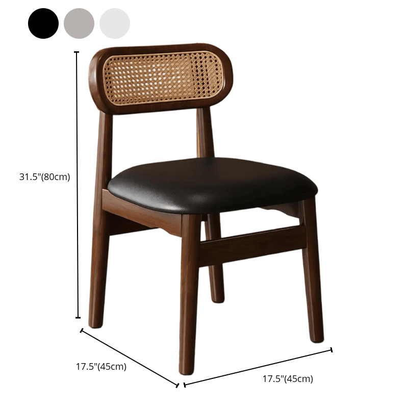 Simple Drawing Room Side Chair with Exposed Back, Upholstered Seat, and Wooden Legs thumbnail 18