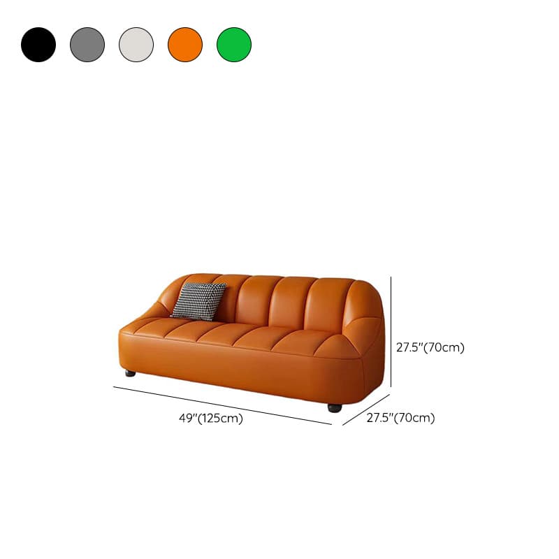 Tear Resistant Sofa Couch/Loveseat in PU Material with Black/Grey/Ivory Upholstery and 1 Pillow thumbnail 13