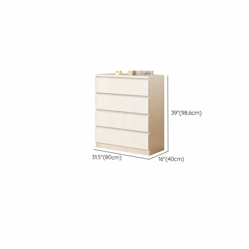 White Simple Manufactured Wood Console Dresser/Bachelor Chest/Lingerie Chest with 10/5/8 Drawers in Horizontal/Vertical Orientation thumbnail 10