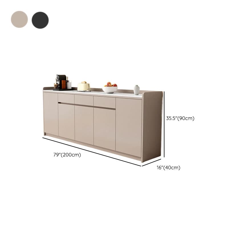 Self-supporting Sintered Stone Sideboard, Adjustable Shelf & Larder, 3 Drawers/2 Drawers, 5 Doors/4 Doors/3 Doors, Standard thumbnail 25