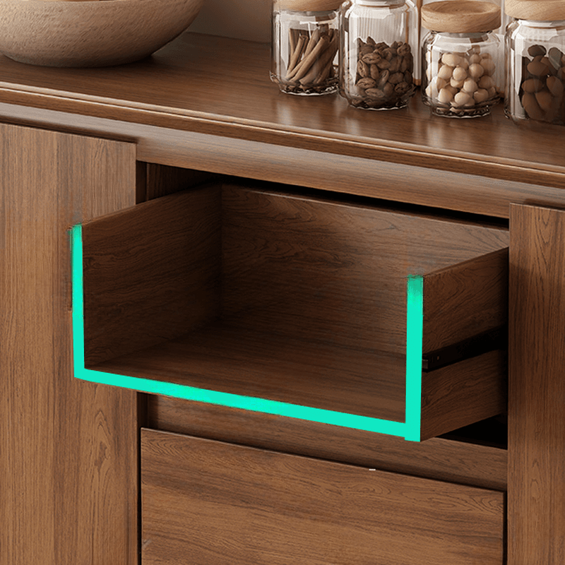 Narrow/Standard/Wide Auburn Sideboard with Lumber Adjustable Shelf, Locker, 3 Drawers and 4 Doors/2 Doors/Single Door thumbnail 8