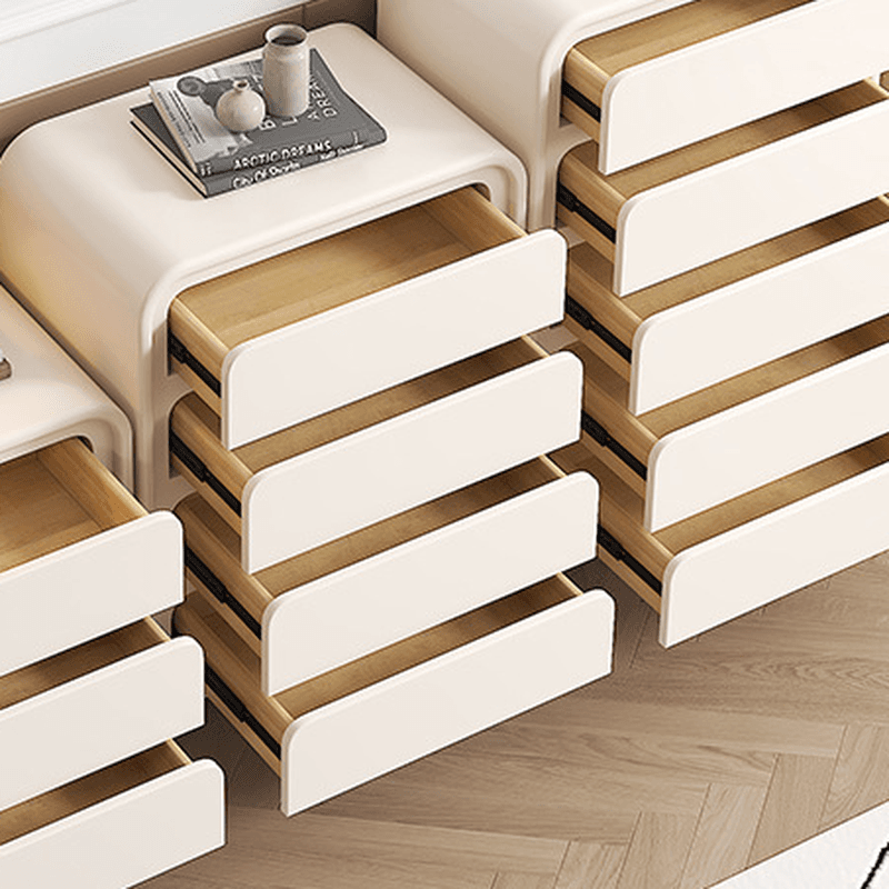 Minimalist Horizontal/Vertical Chalk Wood Bachelor Chest with Drawers - image 5