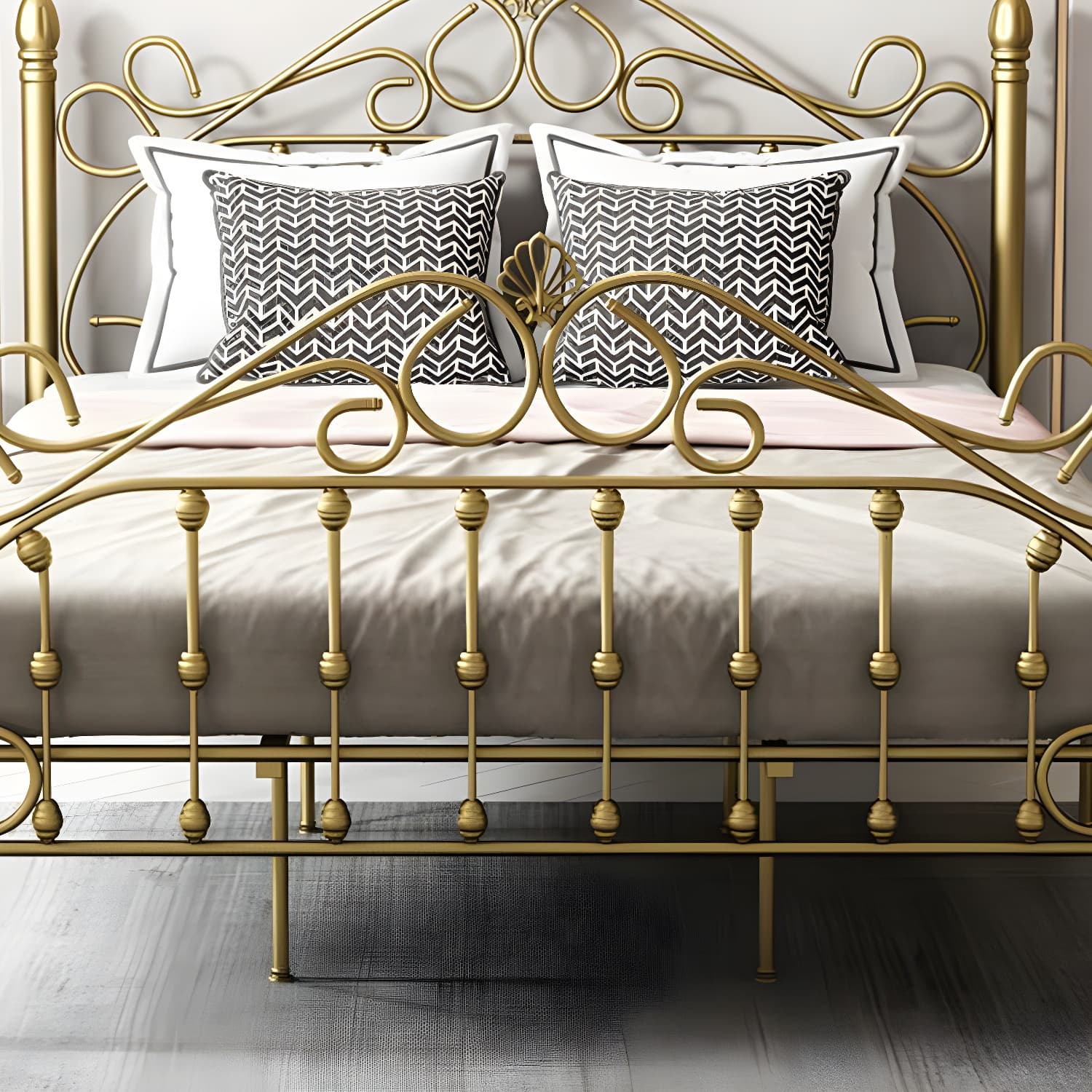 Industrial Style Standard Bed Iron Multiple Colors Excluding Storage Space thumbnail 9