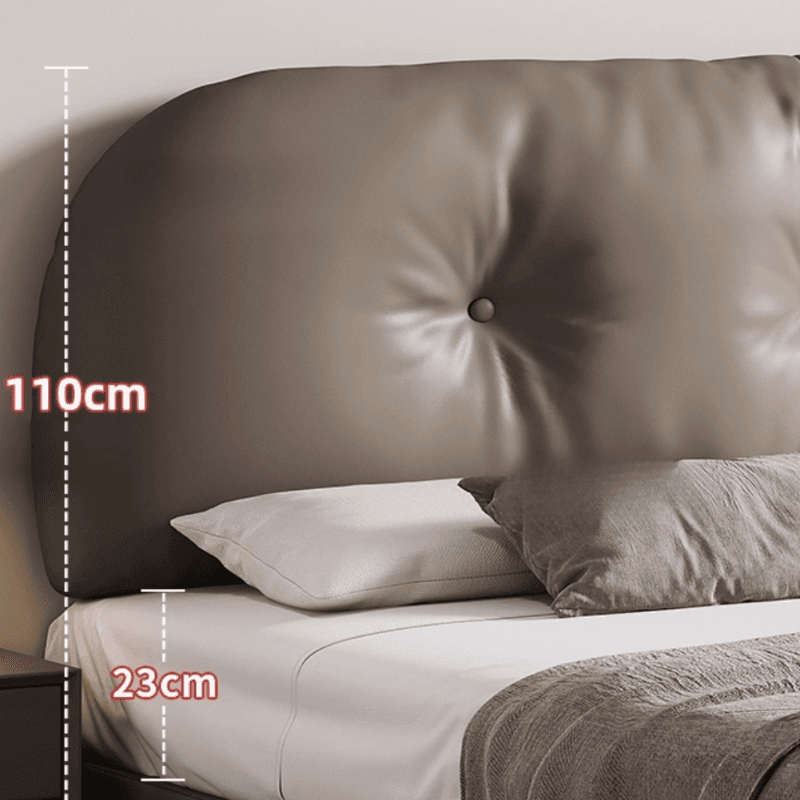 Light Gray Solid Color Storage Included Panel Bed for Bedroom thumbnail 4