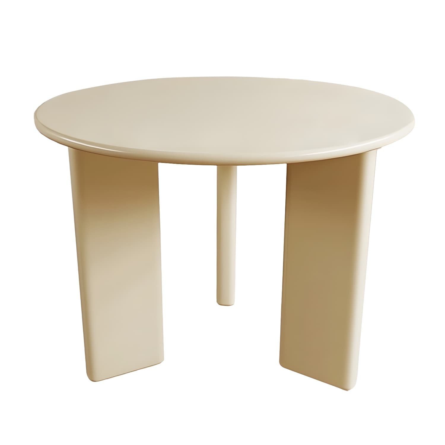 Scandinavian Round Wood Dining Table - Standard Height - Storage Not Included thumbnail 8