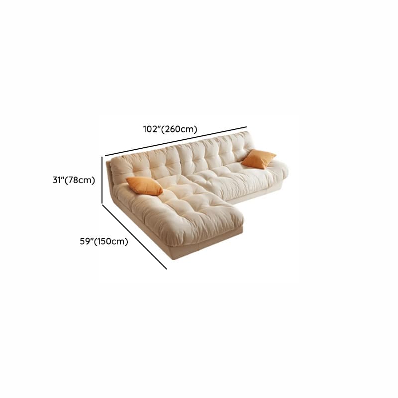 L-Shape/Straight Sofa/Corner Sectional, Left/Horizontal Orientation with Button-tufted Detail thumbnail 16